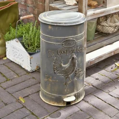 LOBERON Abfalleimer Gris Outlet