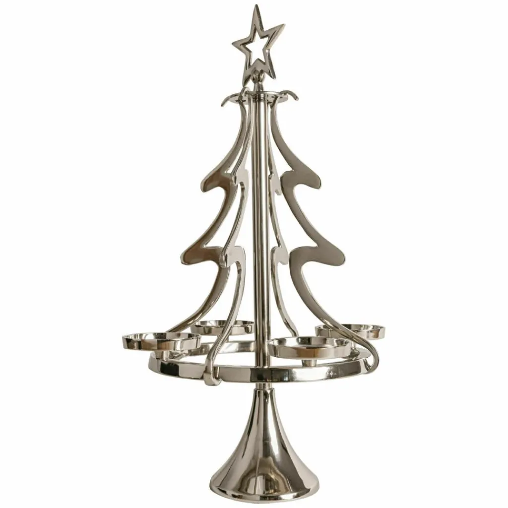 LOBERON Adventskranzständer Gaetana silber Online