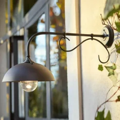 LOBERON Außenwandlampe Lupia schwarz