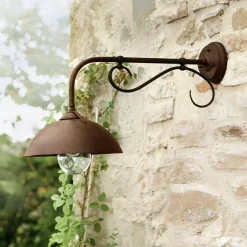 LOBERON Außenwandlampe Lupia dunkelbraun