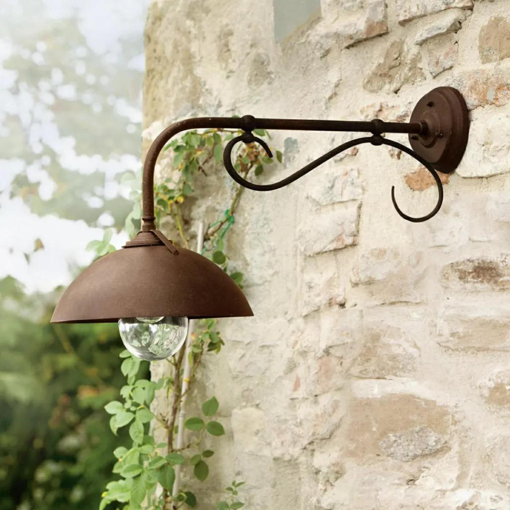 LOBERON Außenwandlampe Lupia dunkelbraun