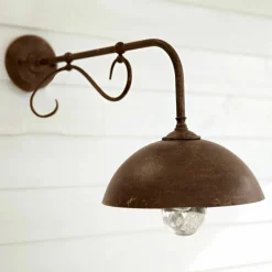 LOBERON Außenwandlampe Lupia dunkelbraun