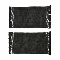 LOBERON Badematte 2er Set Faelwyn schwarz Discount