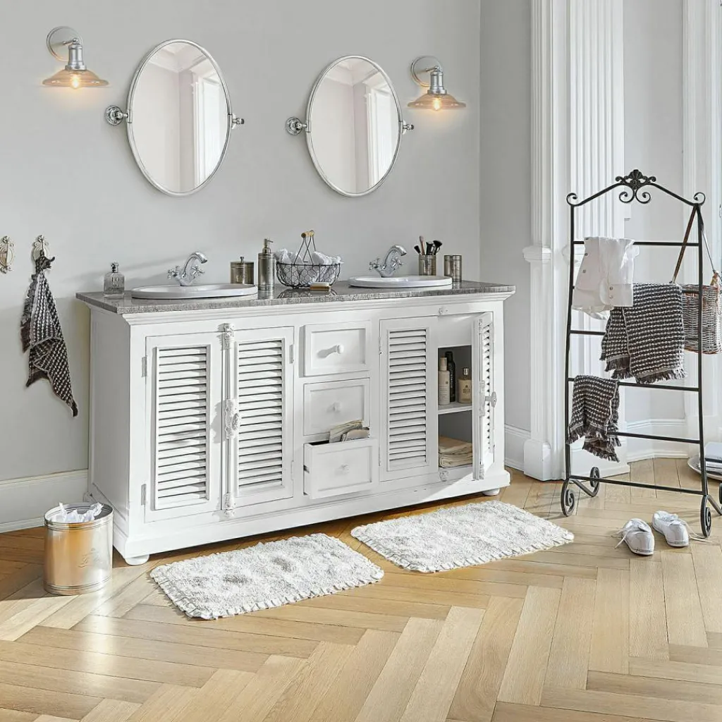 LOBERON Badematte Jasmin weiß Discount