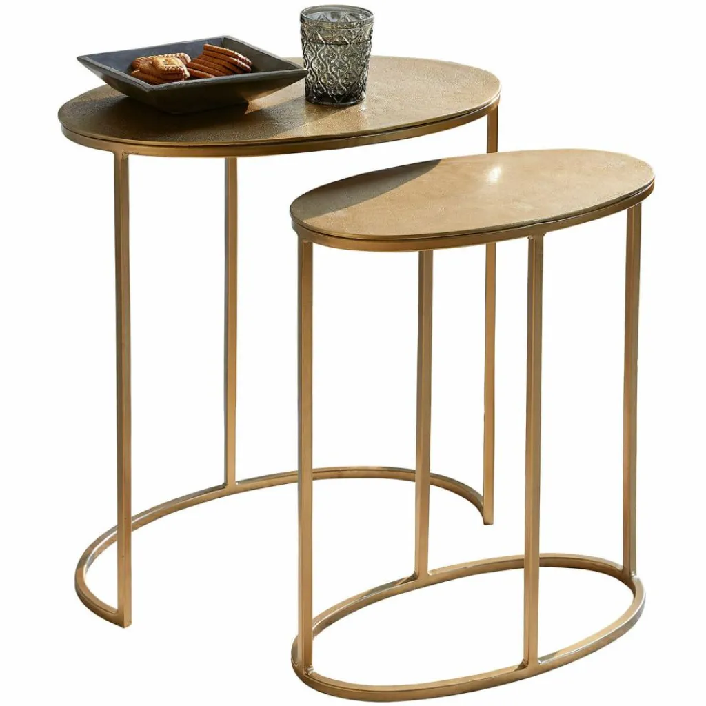 LOBERON Beistelltisch 2er Set Leron Discount