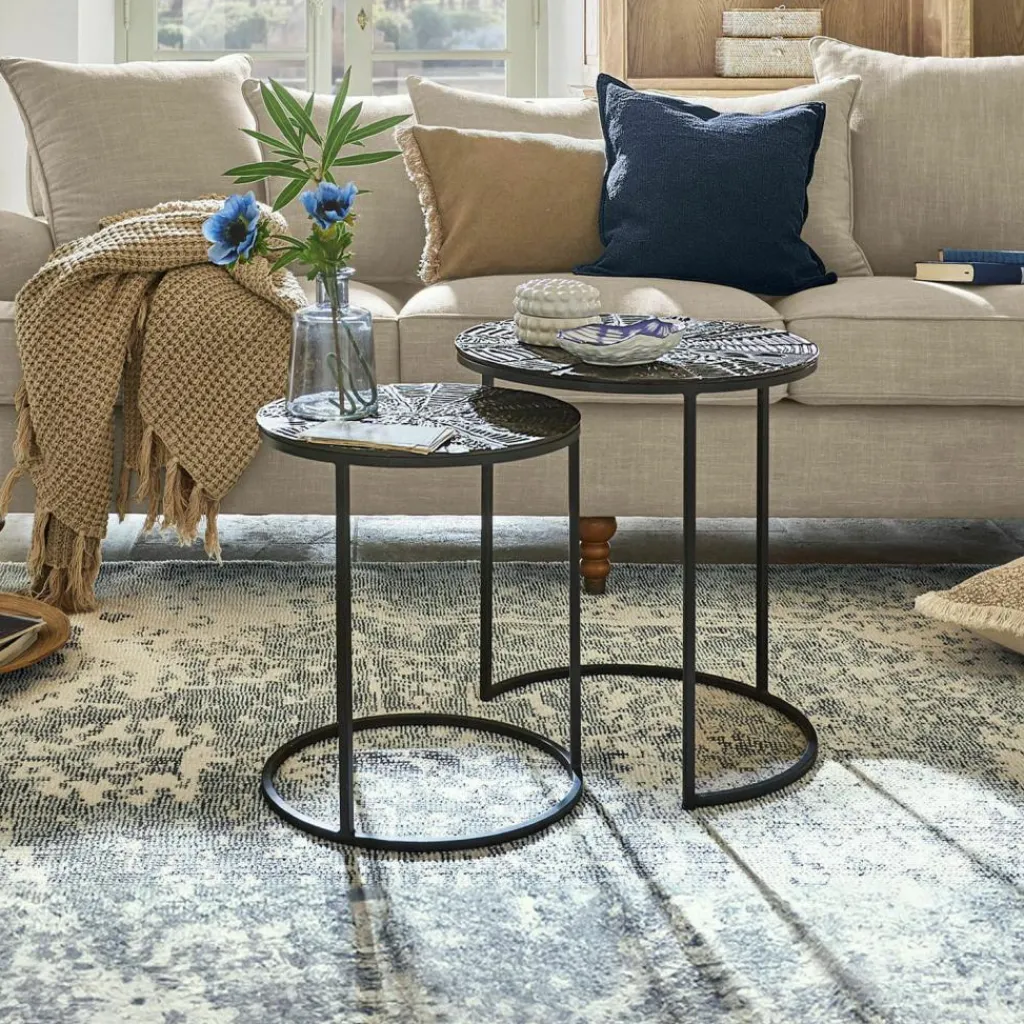 LOBERON Beistelltisch 2er Set Petrosini Outlet