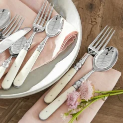 LOBERON Besteck Bigeste silber/weiß Sale