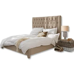 LOBERON Bett Benton leinen Hot