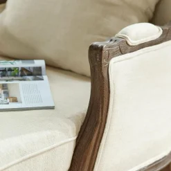 LOBERON Chaiselongue Muel creme/braun Outlet