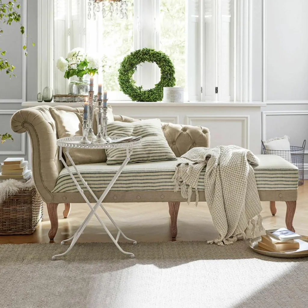 LOBERON Chaiselongue Viviani beige/grau Best