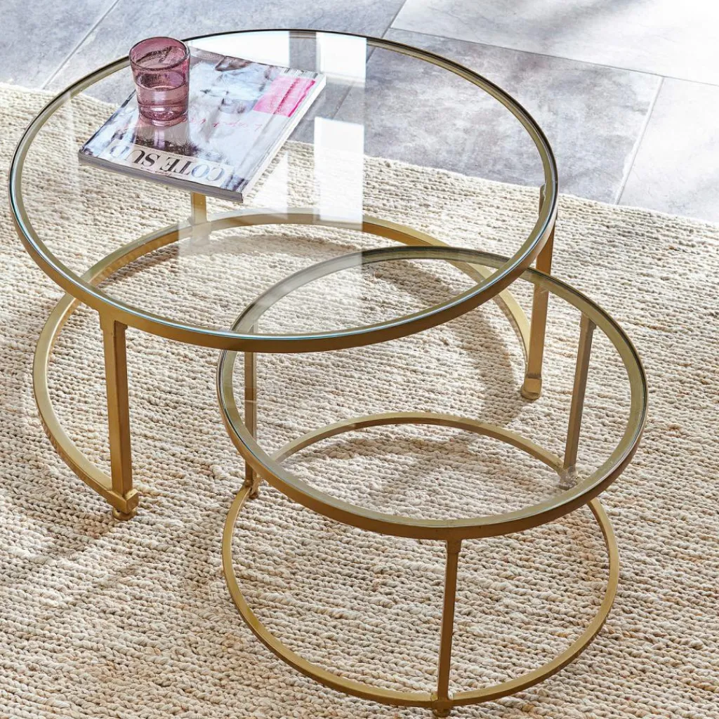 LOBERON Couchtisch 2er Set Caraman Hot