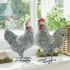 LOBERON Deko-Huhn 2er Set Mannis Hot