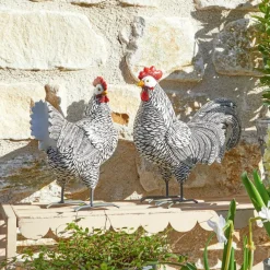 LOBERON Deko-Huhn 2er Set Mannis Hot