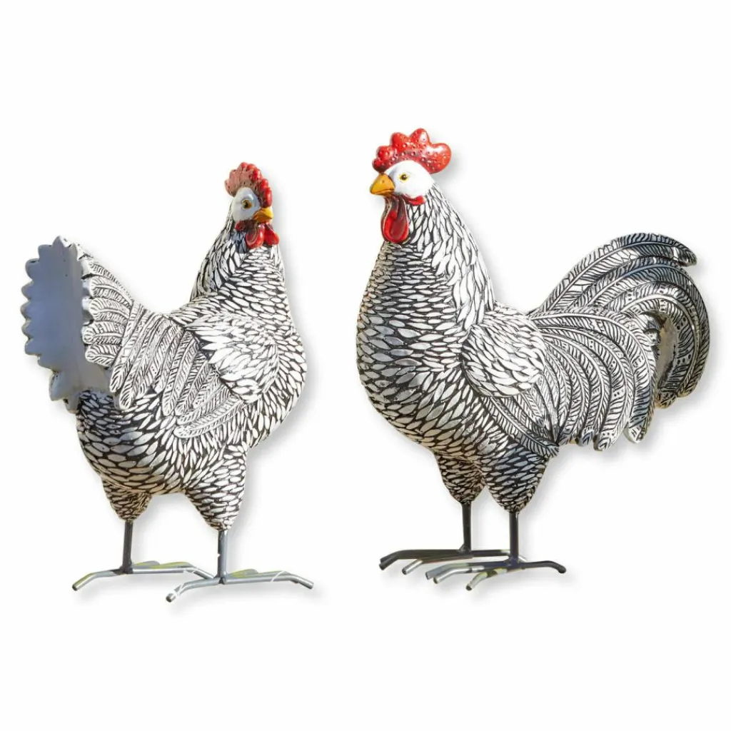 LOBERON Deko-Huhn 2er Set Mannis Hot