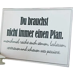 LOBERON Deko-Schild Plan Outlet
