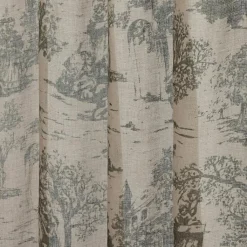 LOBERON Gardine Dedwen grau/leinen Outlet