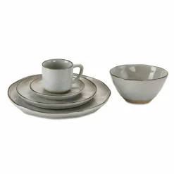 LOBERON Geschirr 30er Set Biarré grau