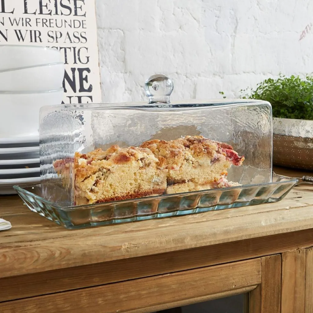 LOBERON Glasglocke mit Platte Nelia Outlet