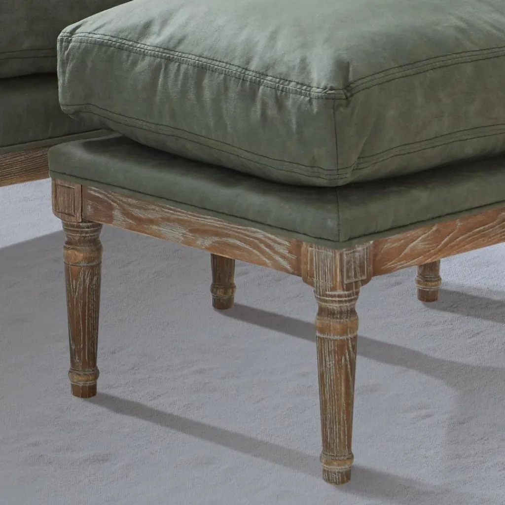 LOBERON Hocker Greenbrier antikbraun/grün Sale