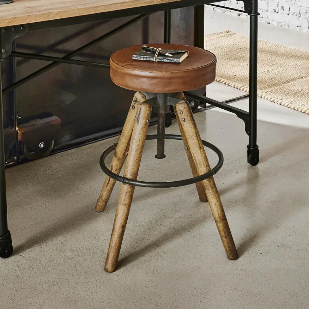 LOBERON Hocker Twist braun Clearance