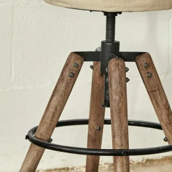 LOBERON Hocker Twist weiß/braun Clearance