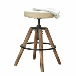 LOBERON Hocker Twist weiß/braun Clearance