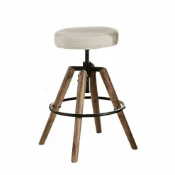 LOBERON Hocker Twist weiß/braun Clearance
