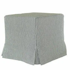 LOBERON Hocker Ulysette weiß/blau Online