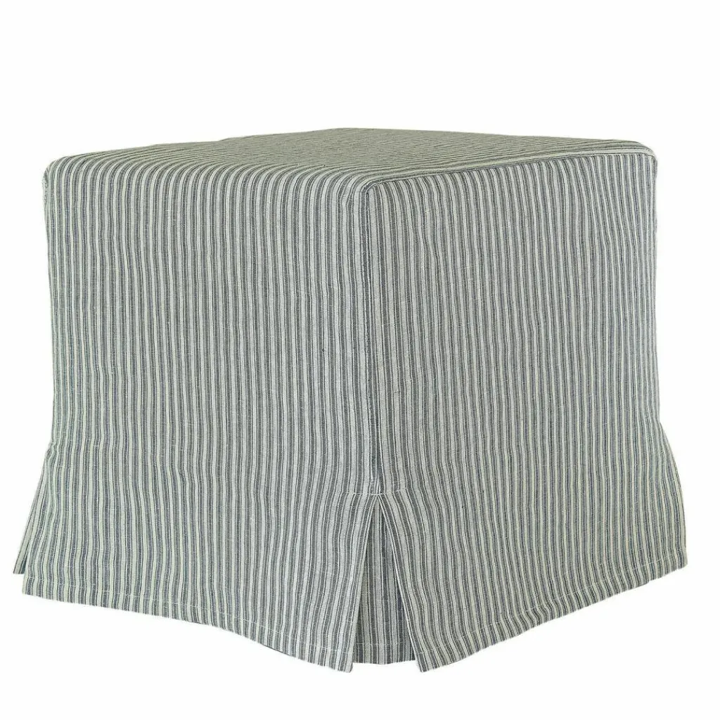 LOBERON Hocker Ulysette weiß/blau Online