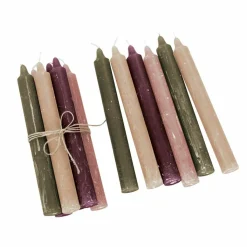LOBERON Kerze 12er Set Bauceau bunt Outlet