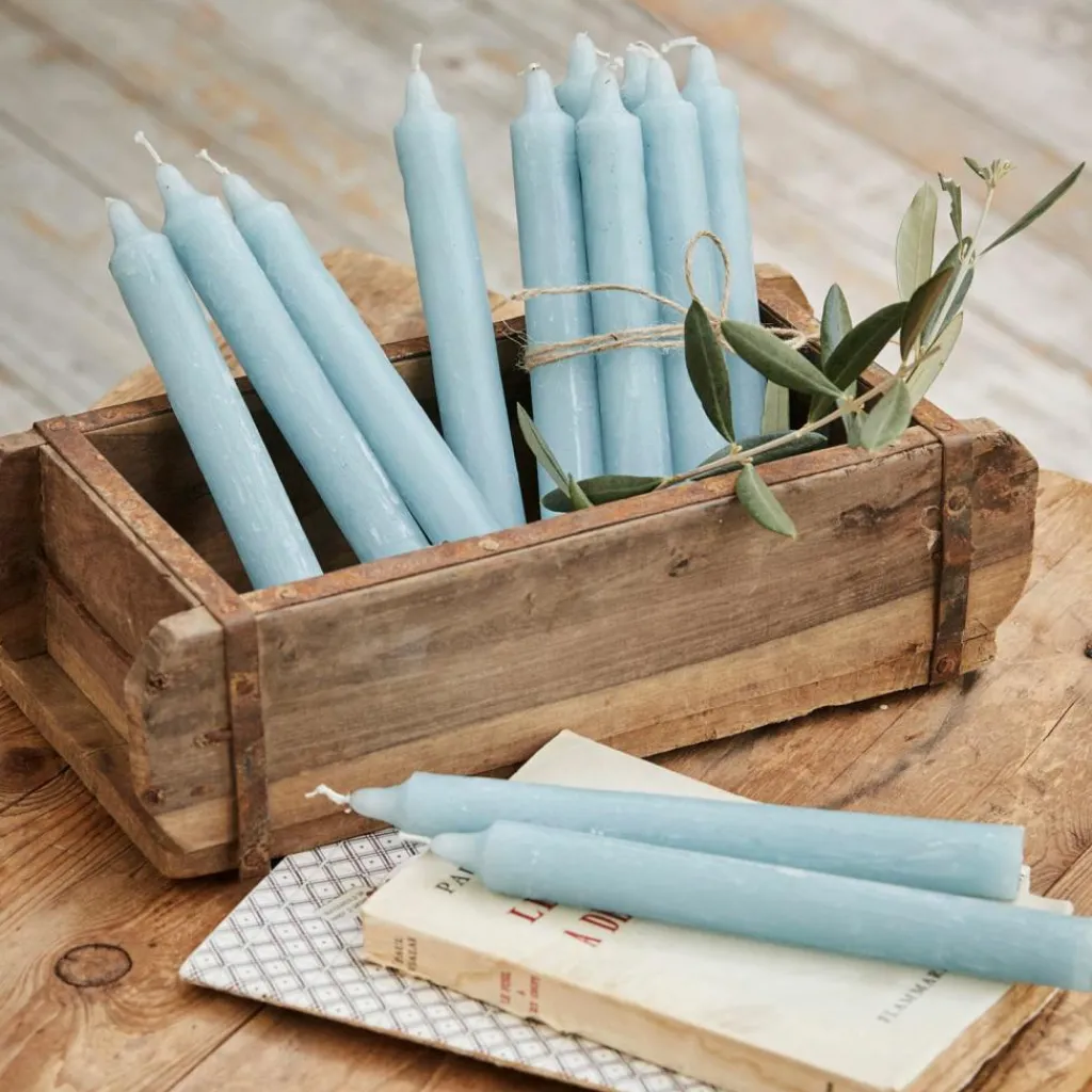 LOBERON Kerze 12er Set Bauceau blau Best
