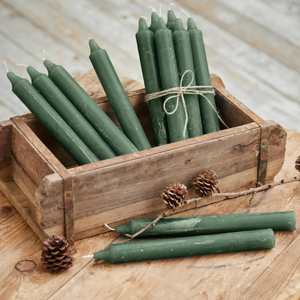 LOBERON Kerze 12er Set Bauceau grün Sale