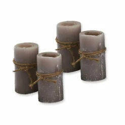 LOBERON Kerze 4er Set Braga taupe Clearance