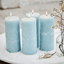 LOBERON Kerze 4er Set Homel blau New
