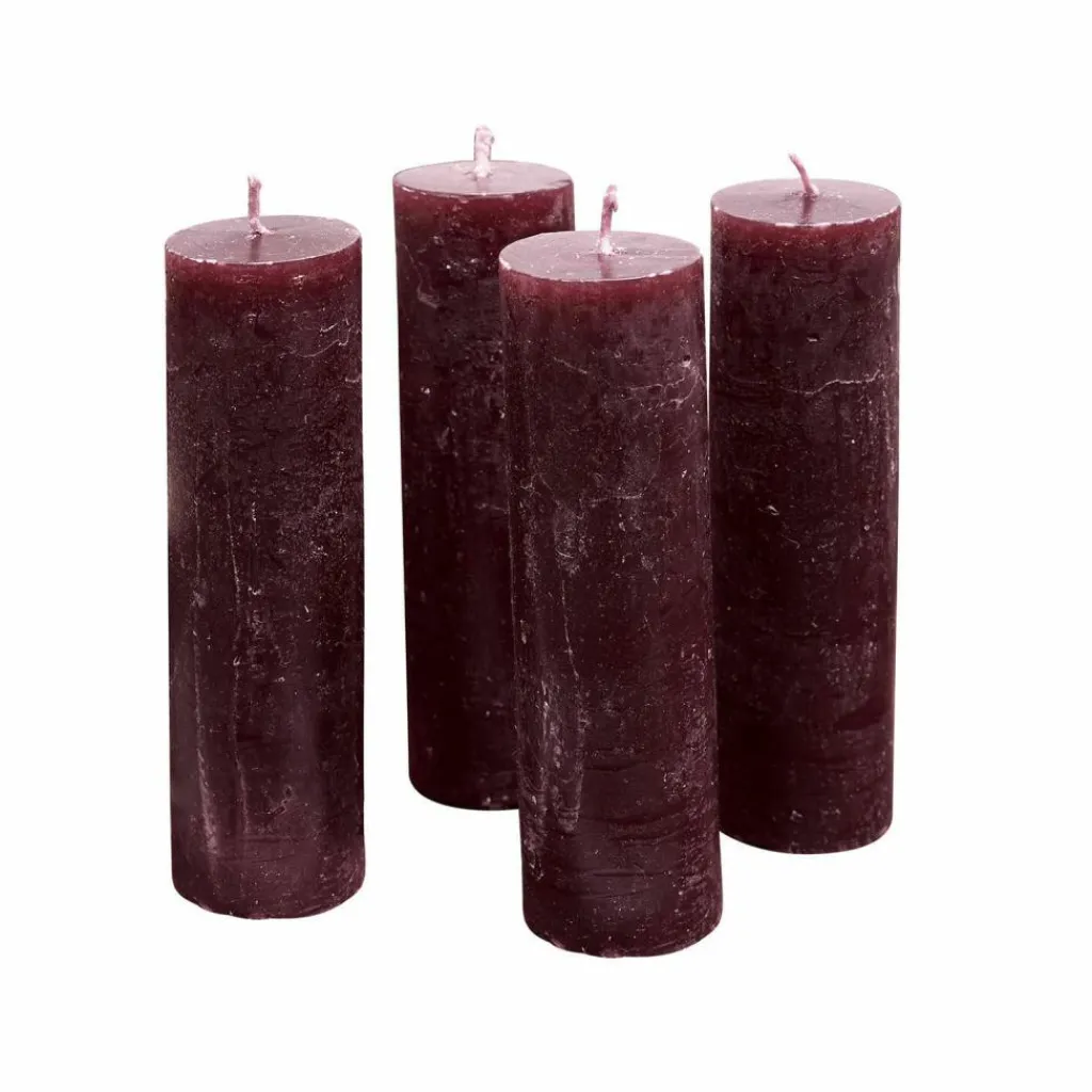 LOBERON Kerze 4er Set Muriel bordeaux Outlet