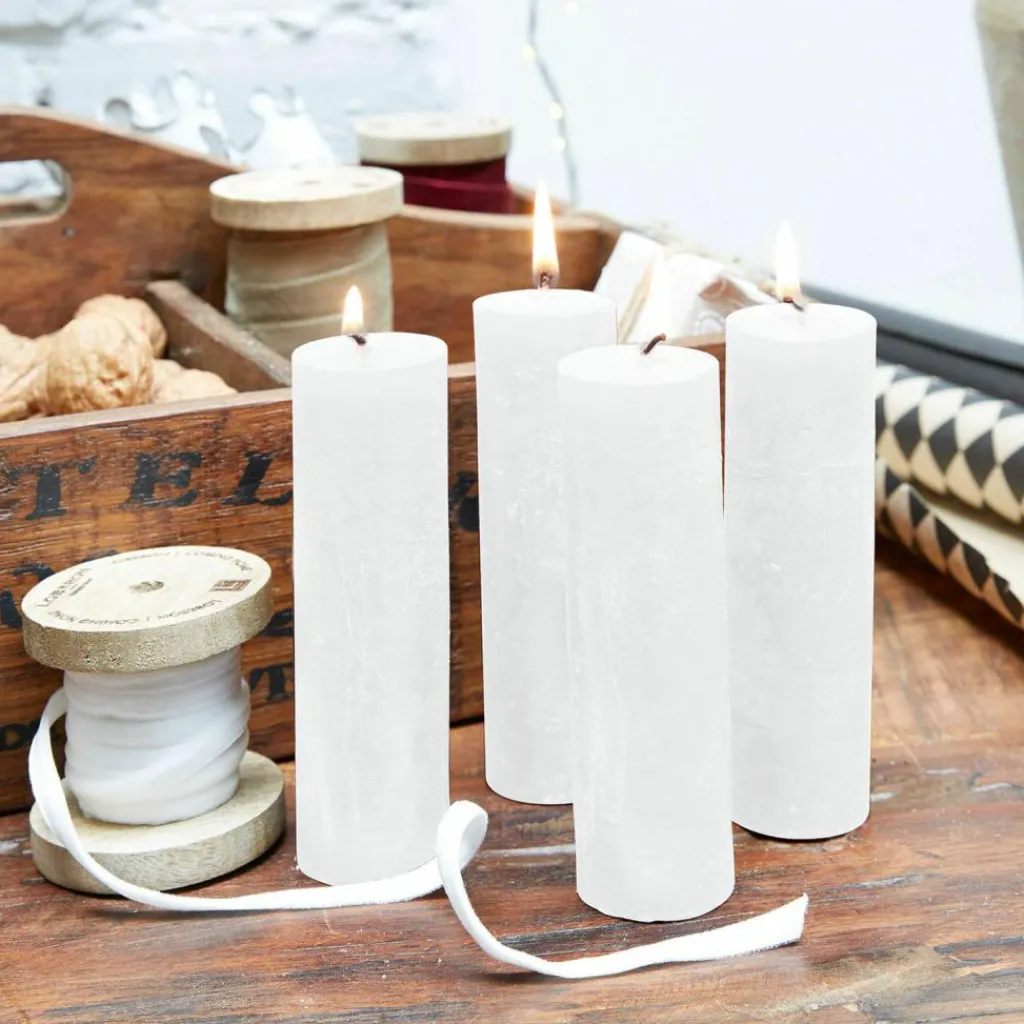 LOBERON Kerze 4er Set Muriel creme Discount