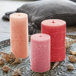 LOBERON Kerze 3er Set Pretin rosa