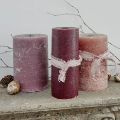 LOBERON Kerze 3er Set Salis rosa Clearance
