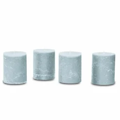 LOBERON Kerze 4er Set Virrans graublau Online