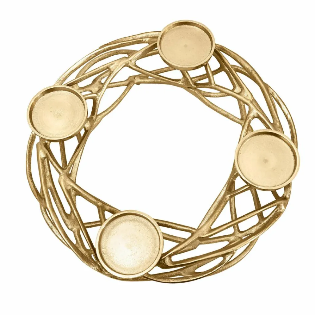 LOBERON Kerzenkranz Coldfield gold