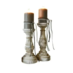 LOBERON Kerzenständer 2er Set Zulemas