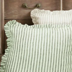 LOBERON Kissenhülle 2er Set Brenda grün/beige Outlet
