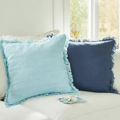 LOBERON Kissenhülle 2er Set Quebo türkis/blau