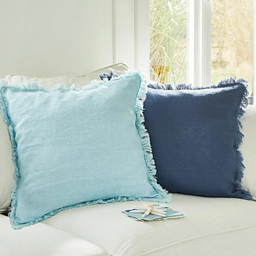 LOBERON Kissenhülle 2er Set Quebo türkis/blau