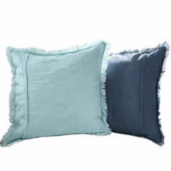 LOBERON Kissenhülle 2er Set Quebo türkis/blau