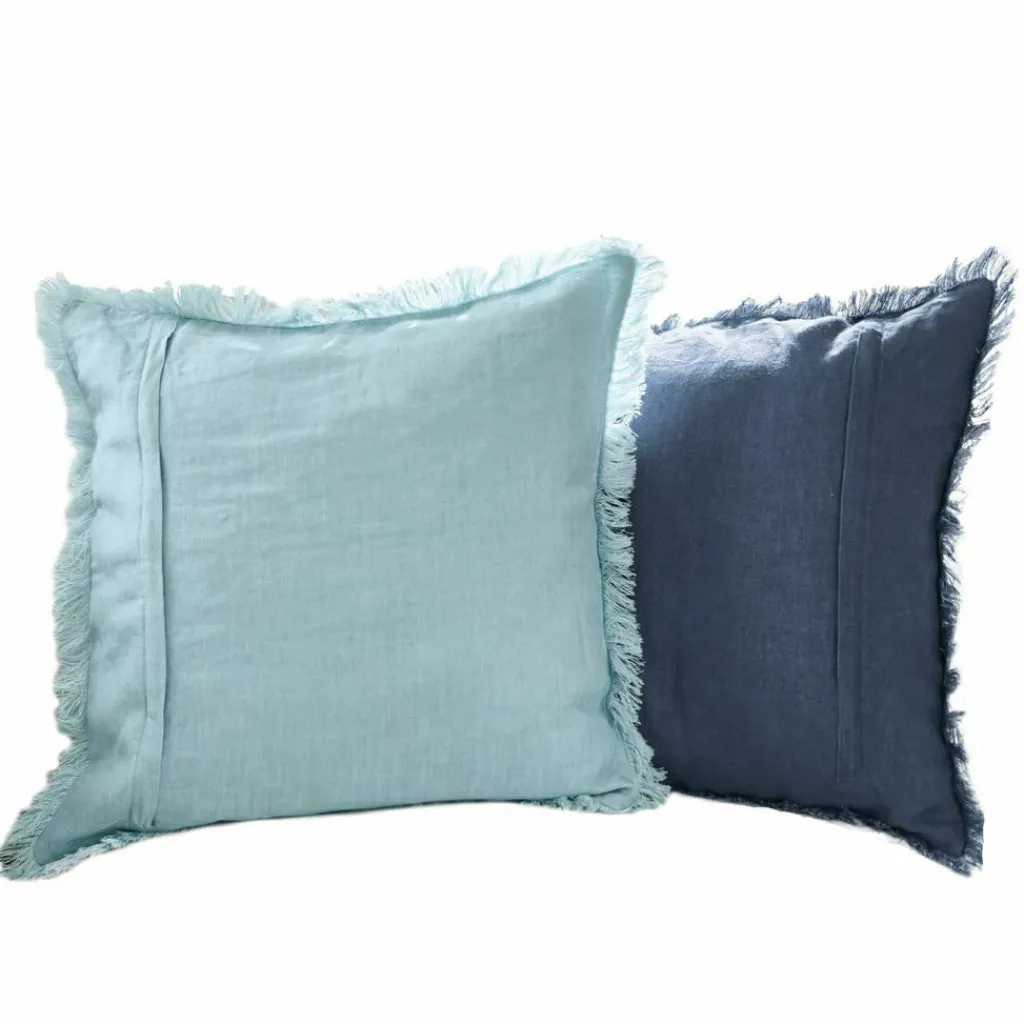 LOBERON Kissenhülle 2er Set Quebo türkis/blau
