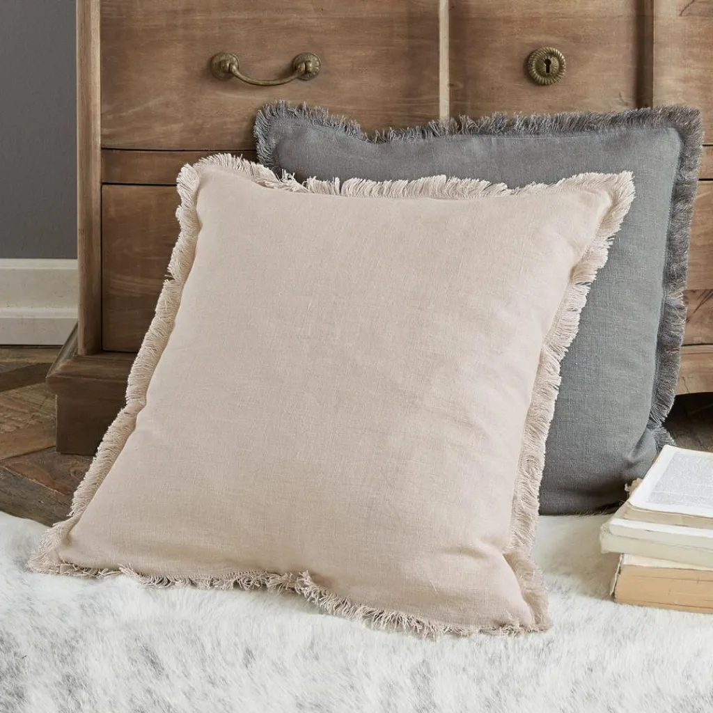 LOBERON Kissenhülle 2er Set Quebo grau/beige Clearance