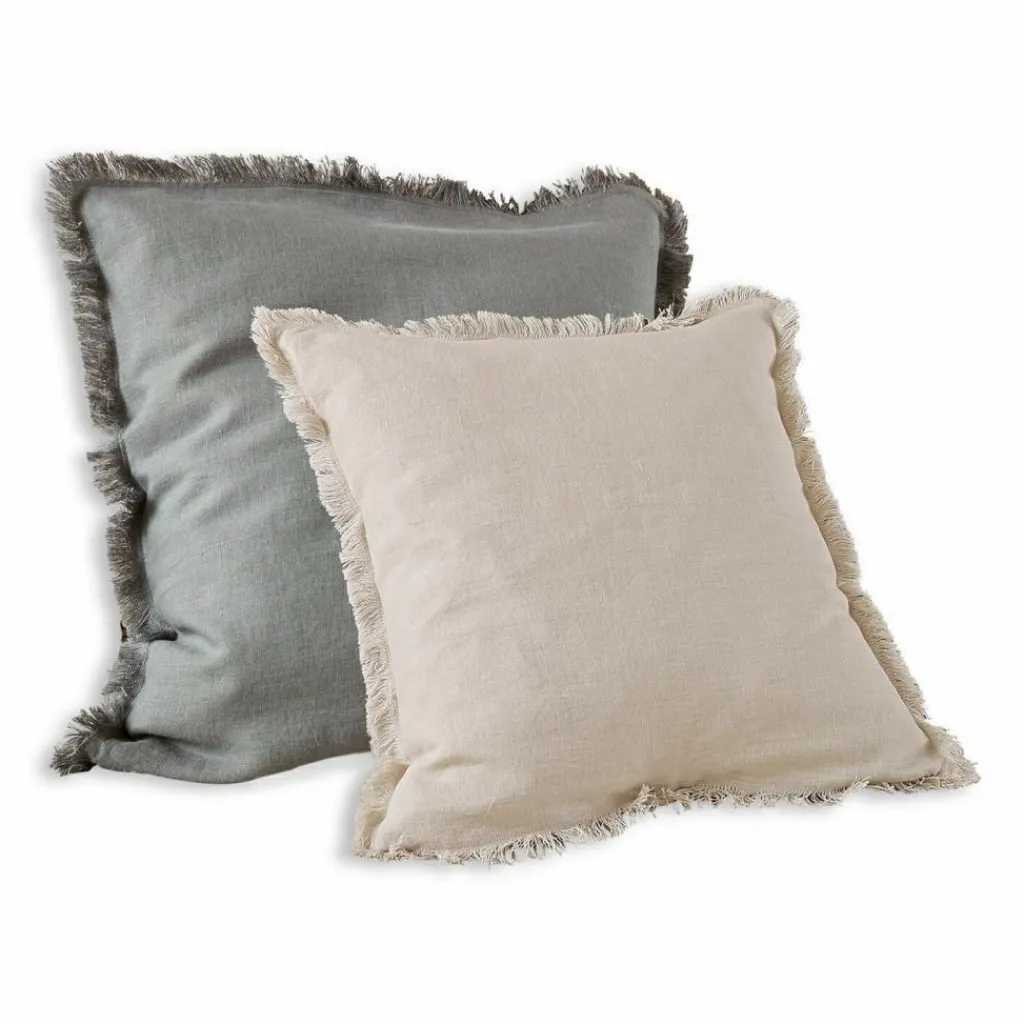 LOBERON Kissenhülle 2er Set Quebo grau/beige Clearance