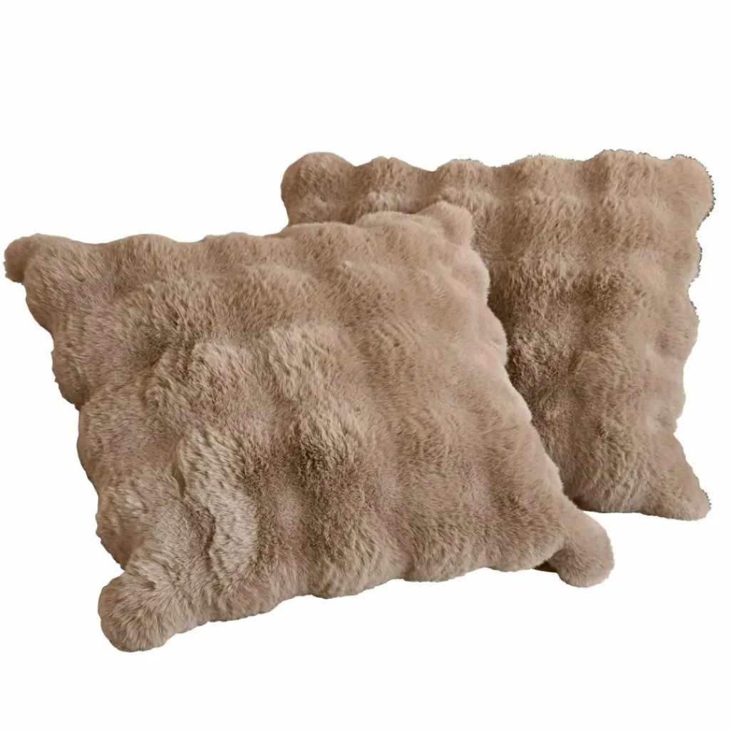 LOBERON Kissenhülle 2er Set Zalina taupe Outlet