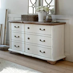 LOBERON Kommode Aiguillon creme/braun Outlet